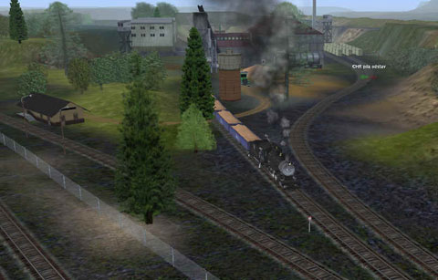 woodchips train at Ch�ibsk� sawmill