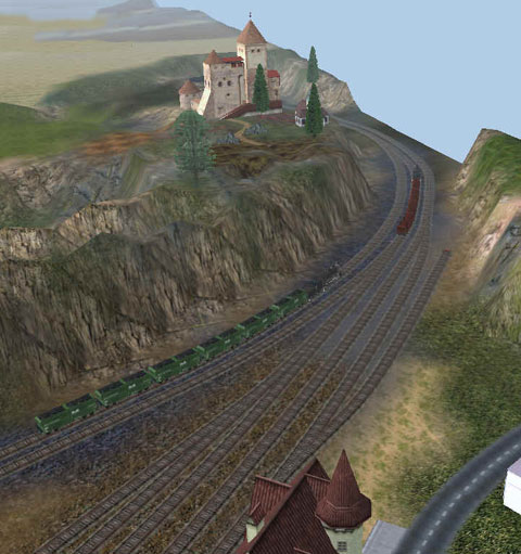 heavy coal train near Kamenice castle