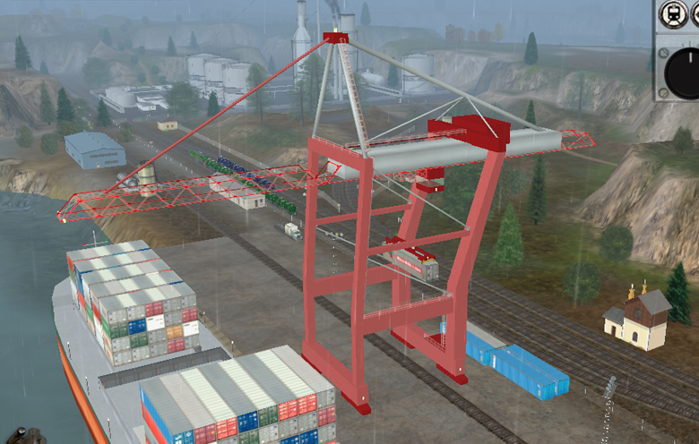 head station with big port and oil refinery