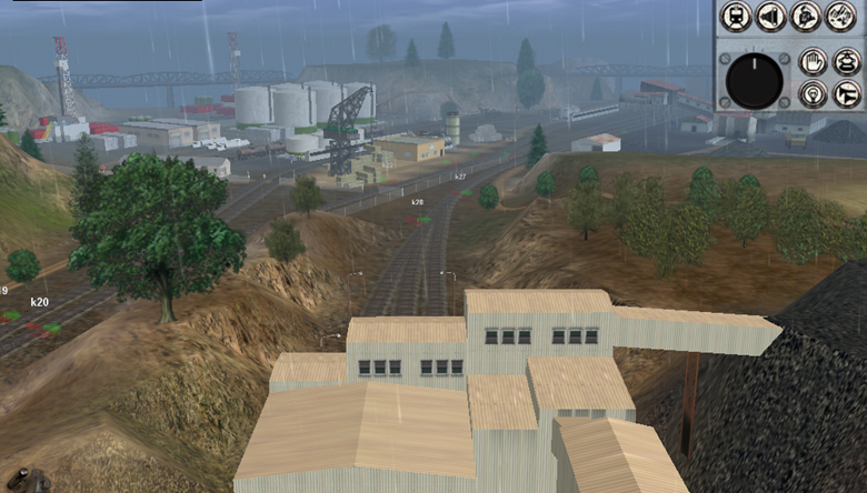 oil rig and coal mine head station