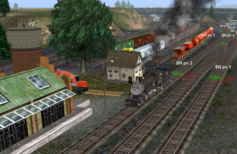 switchyard - 435X7 speeds for train