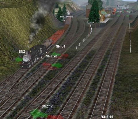Newly composed train leaves switchyard